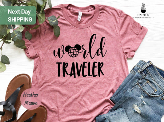 World Traveler Shirt, Vacation Shirt, Travel Shirt, The World Shirt, World Traveler T-Shirt, Vacation Outfit, Adventure Shirt, Hiking Shirt