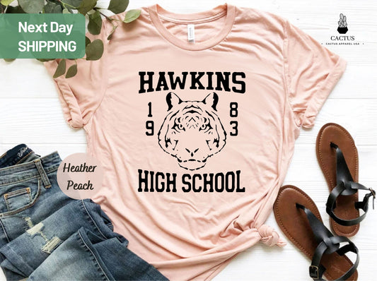 Hawkins High School T-shirt , Upside Down Shirt , Friends Don't Lie Shirt, Stranger Things One Eleven, Hawkins T-shirt, Sarcastic Shirt