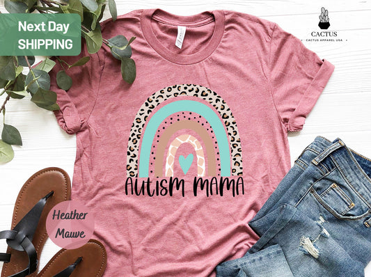 Autism Mama Shirt, Autism Rainbow Tee, Autism Mama Shirt, Autism Mom Gift