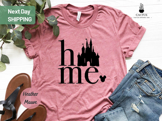 Home Disney Castle T-shirt, Disney Shirt, Castle Home Shirt, Disney Gift Shirt, Disney Family Shirt