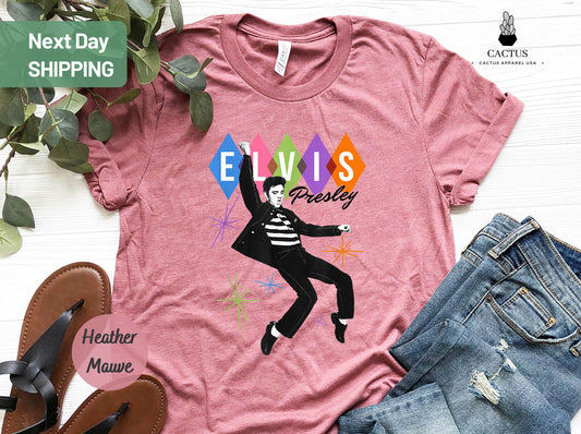 Elvis Presley Official Dancing Star Rock Music T-Shirt, Elvis Presley Shirt, Elvis Presley Official Retro Shirt, Elvis Presley Lovers Shirt