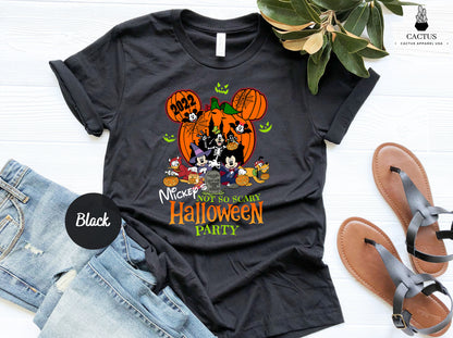 Mickey's Not-So-Scary Halloween Party Shirts, Mickey and Minnie Halloween Family Shirts, Disney Halloween Shirts