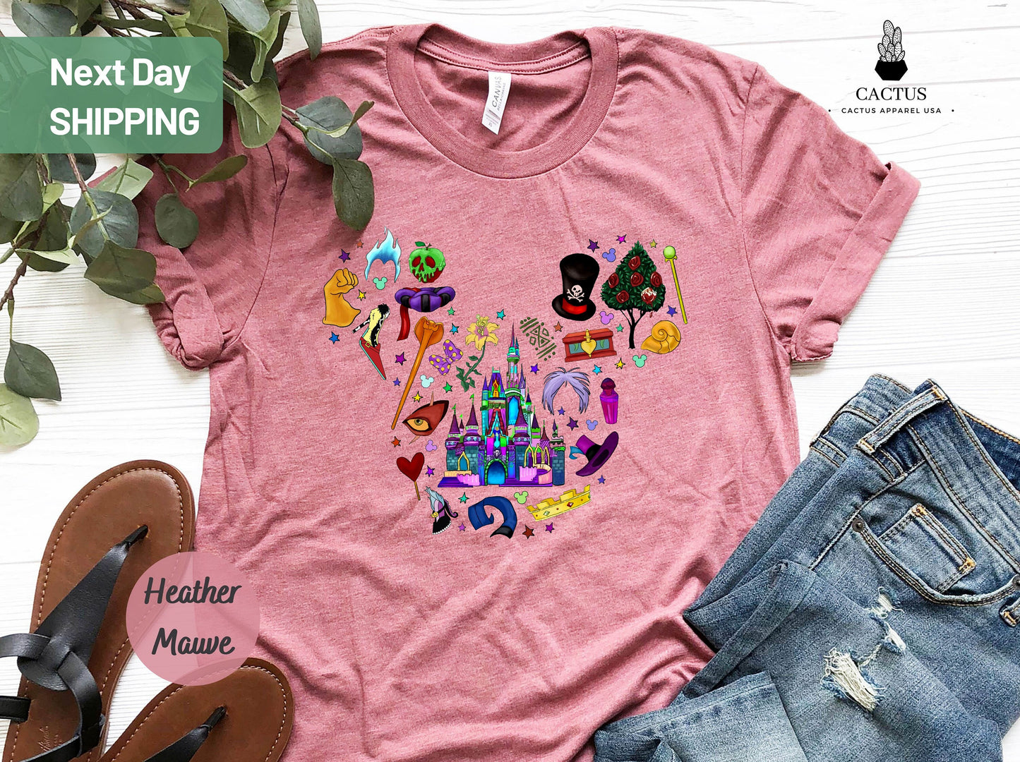 Disney Villain Shirt, Mickey Ears Shirt, Disney Collage Shirt, Disney Group Shirt, Maleficent Shirt