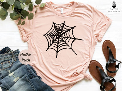 Spider Web Halloween Shirt, Halloween Shirt, Spider Shirt, Funny Halloween Shirt, Scary Halloween, Halloween Costume, Halloween Party Shirt