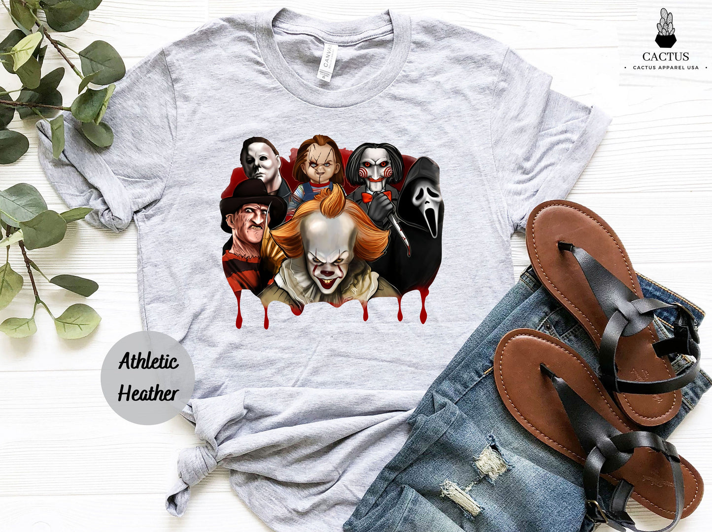 Horror Movie Squad Halloween T-shirt, Movie Shirt, Halloween Shirt, Horror Shirt, Best Movie Characters, Scary Halloween Tees, Horror Squad