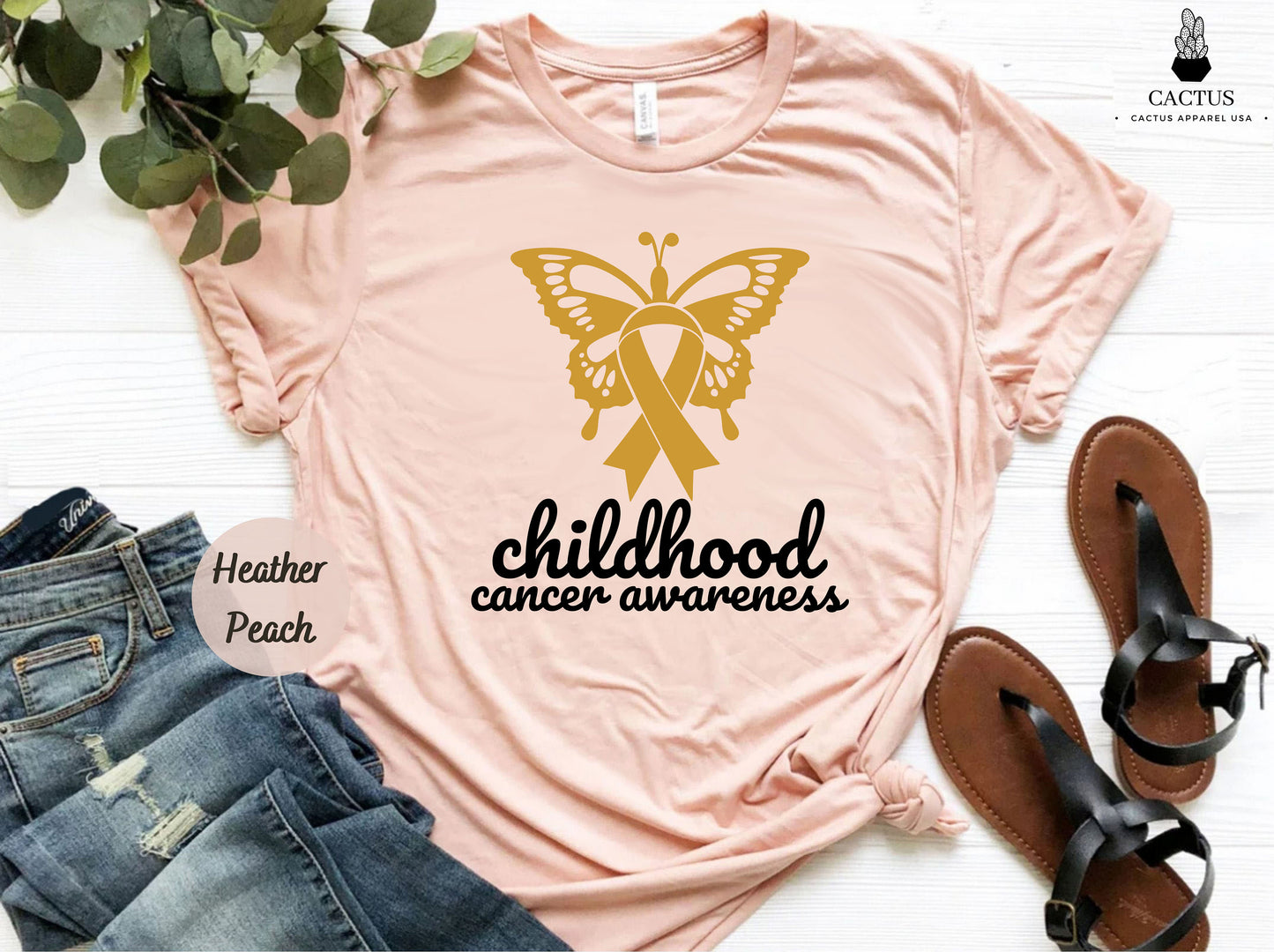 Childhood Cancer Awareness Shirt, Gift for Childhood Cancer Warrior, Gold Ribbon Shirt Gift