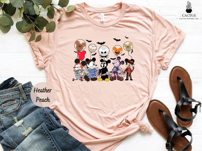 Mickey and Friends Halloween Shirt, Disney Halloween T-Shirt, Magic Kingdom Tee, Mickey Halloween 2023 Tee