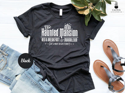 Disneyland the Haunted Mansion Shirt, Haunted Mansion Bed & Breakfast Mausoleum Shirt, Halloween Shirt, Haunted Mansion Tee, Halloween Gift