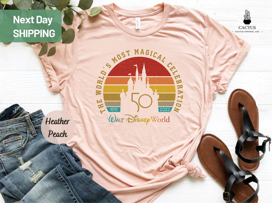 Disney World's 50th Most Magical Celebration 50th Anniversary T-shirt, Vacation Shirt, Disneyworld Shirt, Mickey Shirt, Disney Family Shirt