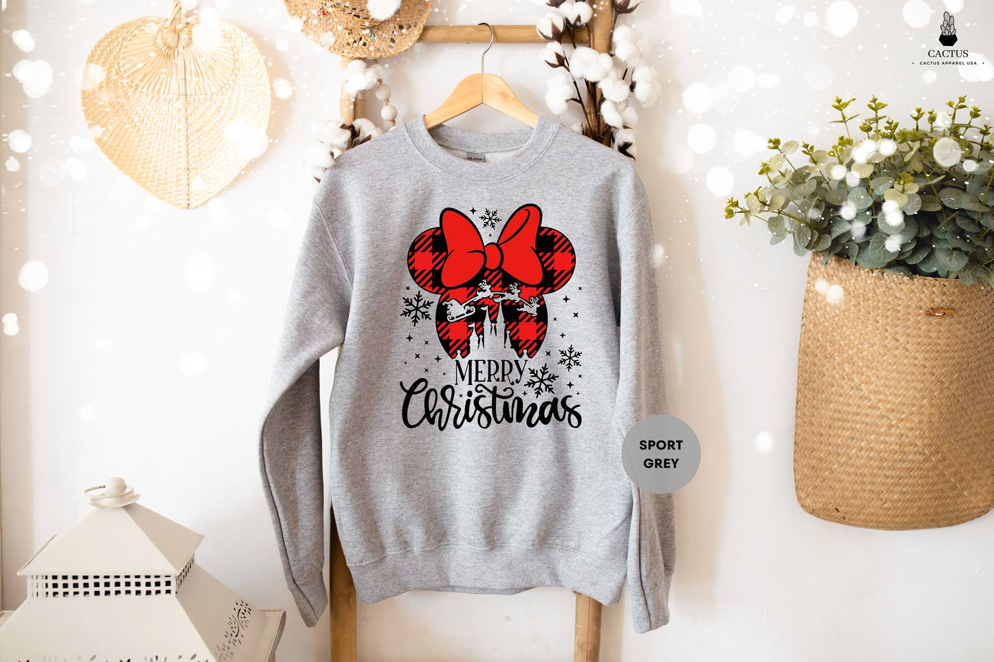 Merry Christmas Mickey Head Sweatshirt, Mickey Mouse Merry Christmas Sweatshirt, Christmas Sweat, Christmas Sweat, Merry Christmas Sweat