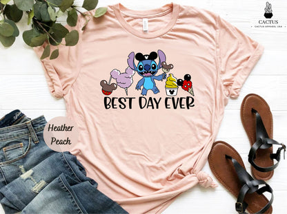 Best Day Ever Stich Shirt, Stitch Best Day Ever Shirt, Best Day Ever Stitch Snacks Shirt, Disney Snacks Shirt, Disney Stitch Snacks T-shirt