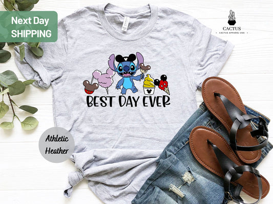 Best Day Ever Stich Shirt, Stitch Best Day Ever Shirt, Best Day Ever Stitch Snacks Shirt, Disney Snacks Shirt, Disney Stitch Snacks T-shirt