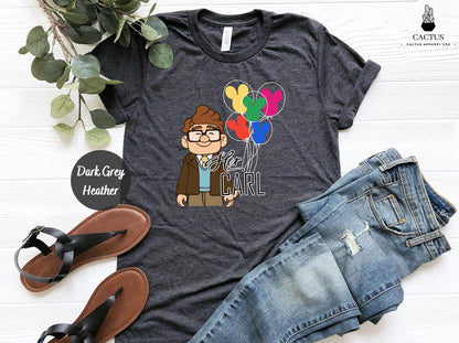 Her Carl His Ellie Shirt, Carl And Ellie Shirt, Up Couple Shirt, Couple Matching Gift Shirt, Honeymoon Shirt, His and Hers, Mr and Mrs Shirt