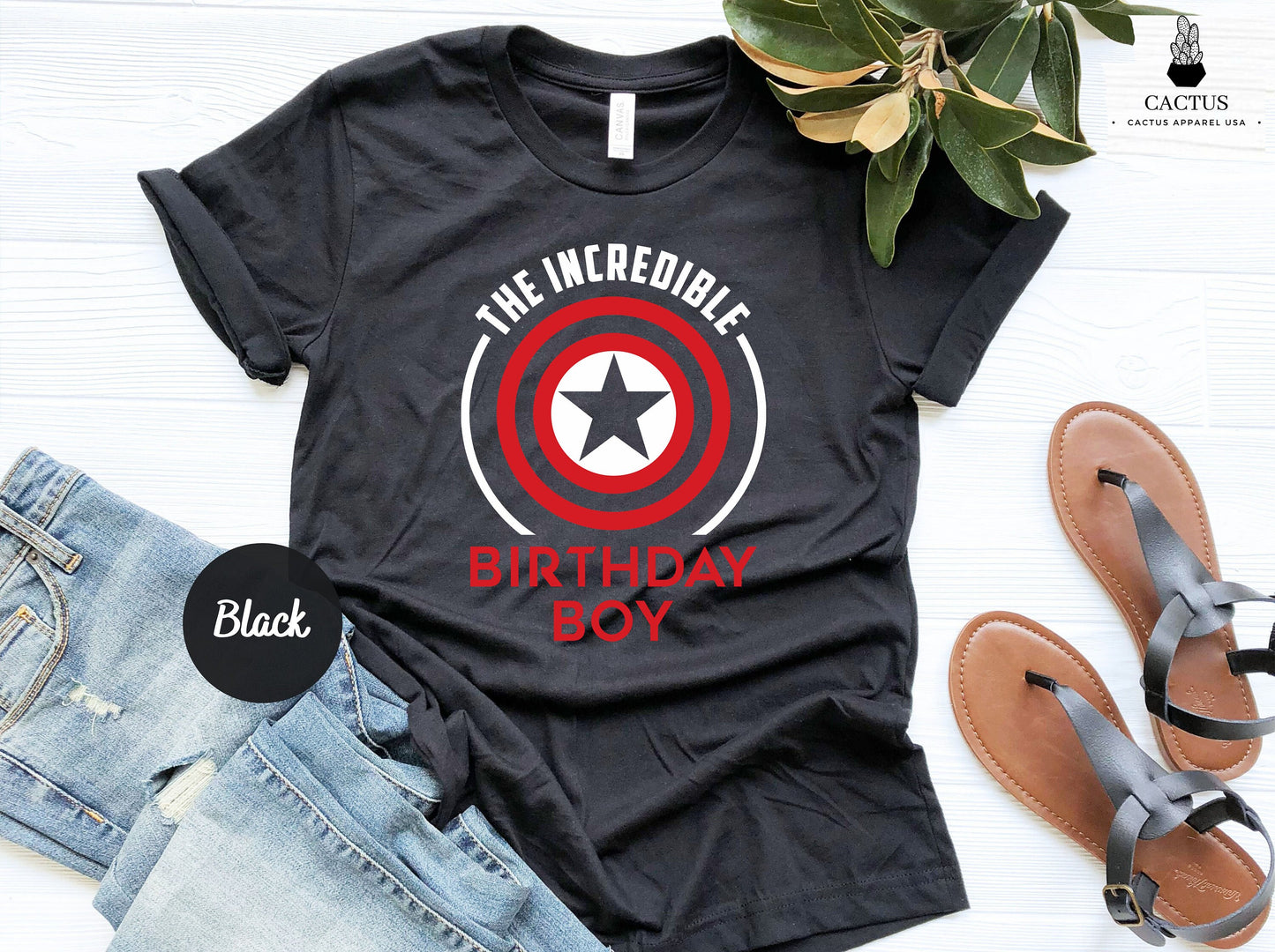 The Incredible Captain America Birthday Boy Shirt, Captain America Avenger Superhero, Birthday Boy Tee, Birthday Tee, Gift for Birthday Boy