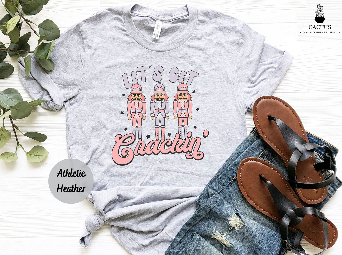 Retro Nutcracker Let's Get Crackin' T-Shirt, Vintage Santa Christmas Shirt, Retro Holiday Shirt, Ugly Sweater Shirt, Nutcracker T-shirt