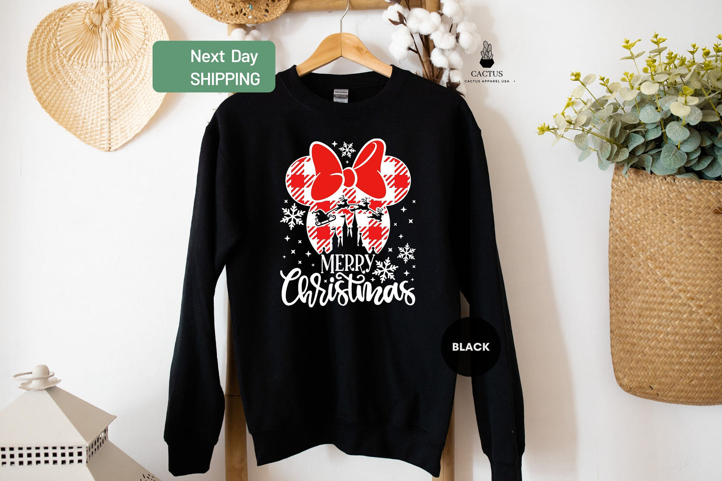 Merry Christmas Mickey Head Sweatshirt, Mickey Mouse Merry Christmas Sweatshirt, Christmas Sweat, Christmas Sweat, Merry Christmas Sweat