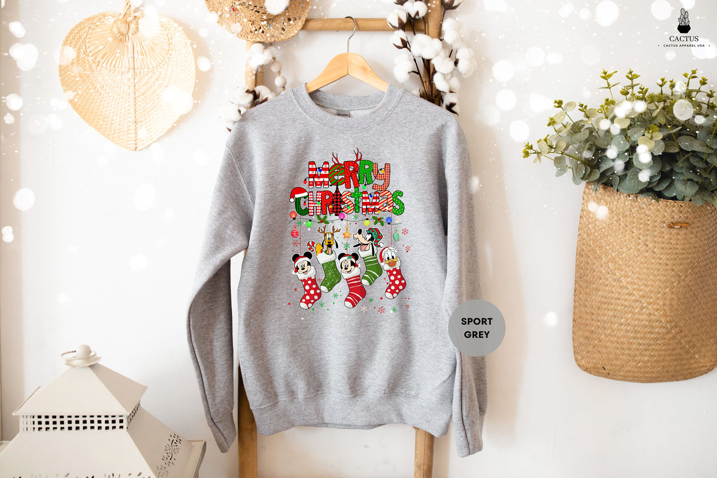 Mickey Merry Christmas Sweatshirt, 2022 Christmas Family Party Sweat, Disney Squad Sweat, Christmas Group Sweat, Disneyland Christmas Sweat