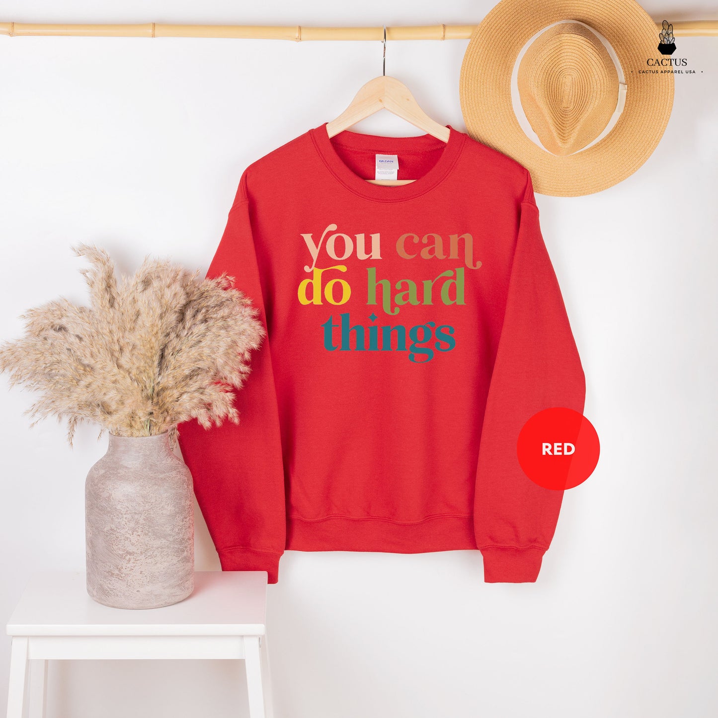 You Can Do Hard Things Sweatshirt, Teacher Sweat, Positive Message Sweat, Motivational Shirt, Teacher Tee, Back To School Gift, Teacher Gift