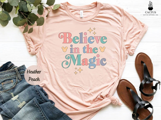 Believe In the Magic Mickey Shirt, Disneyland Shirt, Magic Kingdom, Mickey Tee, Disneyworld Shirt, Disney Matching Shirt, Disney Trip