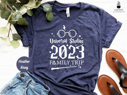 2023 Universal Studios Family Trip Shirt, Wizard in Training Tee, Universal Studios Family Tee, Family Trip Matching Tee, 2023 Vacation Tee