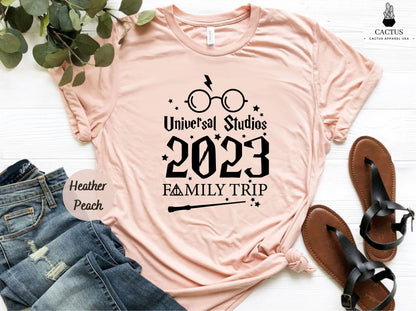 2023 Universal Studios Family Trip Shirt, Wizard in Training Tee, Universal Studios Family Tee, Family Trip Matching Tee, 2023 Vacation Tee