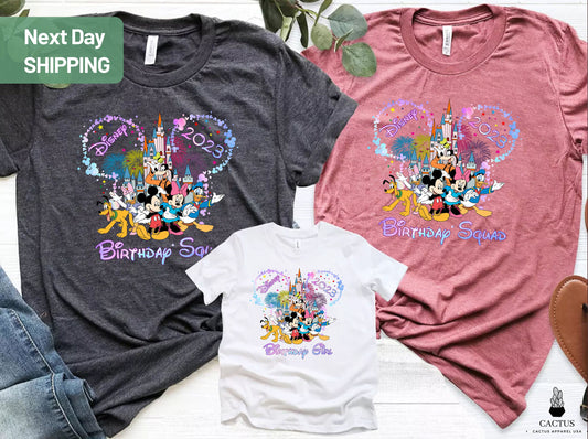 Disney Birthday Shirt, Disney Birthday Party, Birthday Group Shirts, Birthday Crew, Birthday Squad, Family Birthday