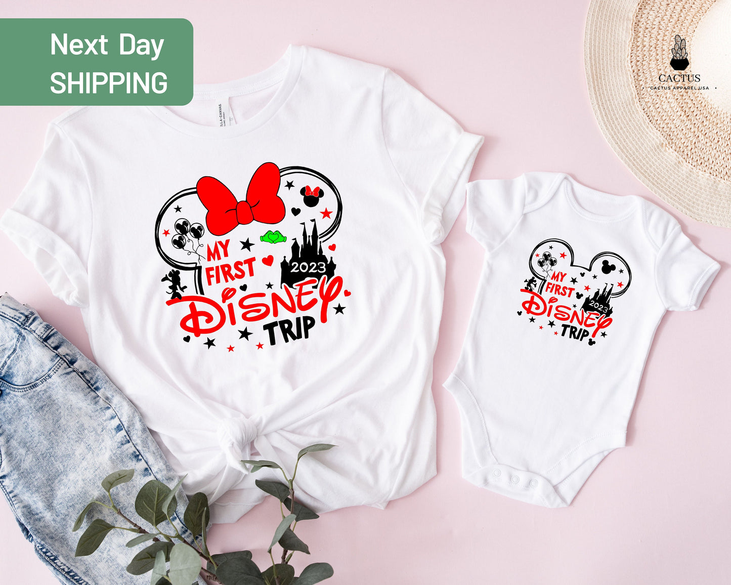 My First Disney Trip Shirt, Disney Trip 2023 T-Shirt, Disneyland Shirt, Disney Family Shirt, Couple 2023 Shirt, Disney Couple Trip