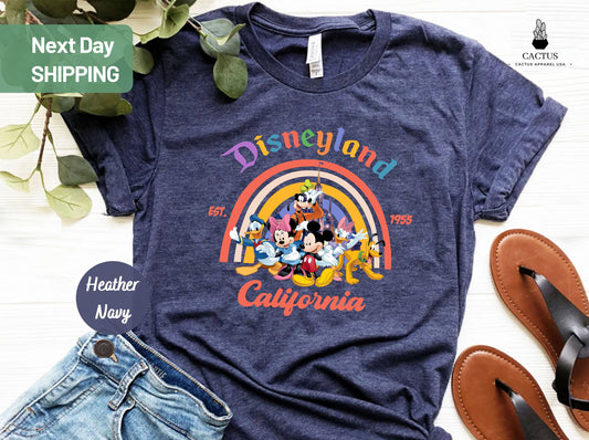 Vintage Disneyland Est 1955 California  Shirt, Disneyland 1955 Shirt, Mickey And Friends, Vintage Disneyland Shirt, Disney's Gift