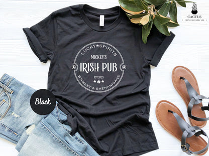 Custom Irish Pub Shirt, Vintage Irish Shirt, Irish Birthday Gift, Personalized Irish Shirt, Retro St Patricks Day Shirt, Irish Shirt Gifts
