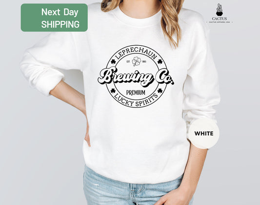 St.Patricks Brewing Co. Sweatshirt, Lucky Sweatshirt, Irish Shamrocks Sweatshirt, Family Matching St. Patrick's Day Gift