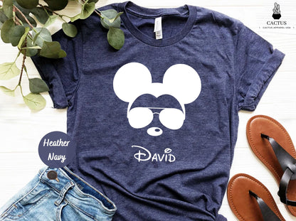 Custom Name Minnie and Mickey Shirt, Family Matching Shirt, Disney Shirt, Anniversary Gift, Couples Shirt, Couples Gift, Disney Vacation