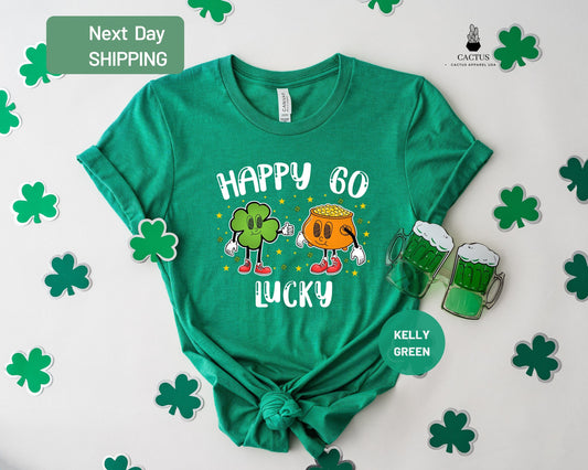 Happy Go Lucky Shirt, St. Patrick's Day Luck Shirt, St. Patrick's Day Celebration T-shirt, Saint Patrick Day Gifts, Shamrock Shirt