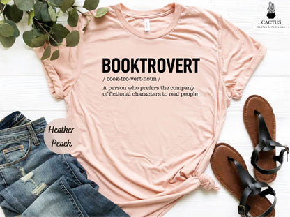 Booktrovert Definition Shirt, Funny Book Lover, Book Lover, Teacher Shirt, Librarian Shirt, Reading Book Lover Gift