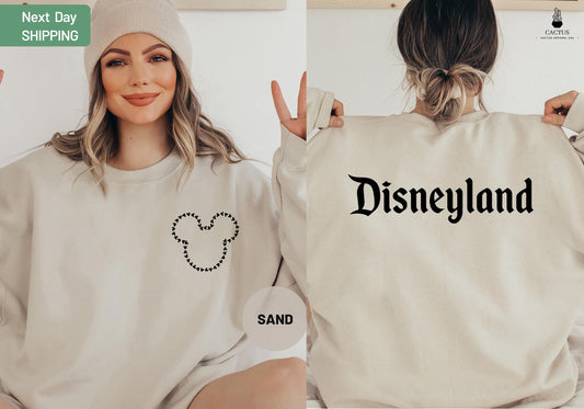 Pocket Mickey Head Disneyland Sweatshirt, Mickey Ear Sweat, Disneyworld Sweat, Disney Mickey Shirt, Disney Trip Shirt, Minnie Shirt