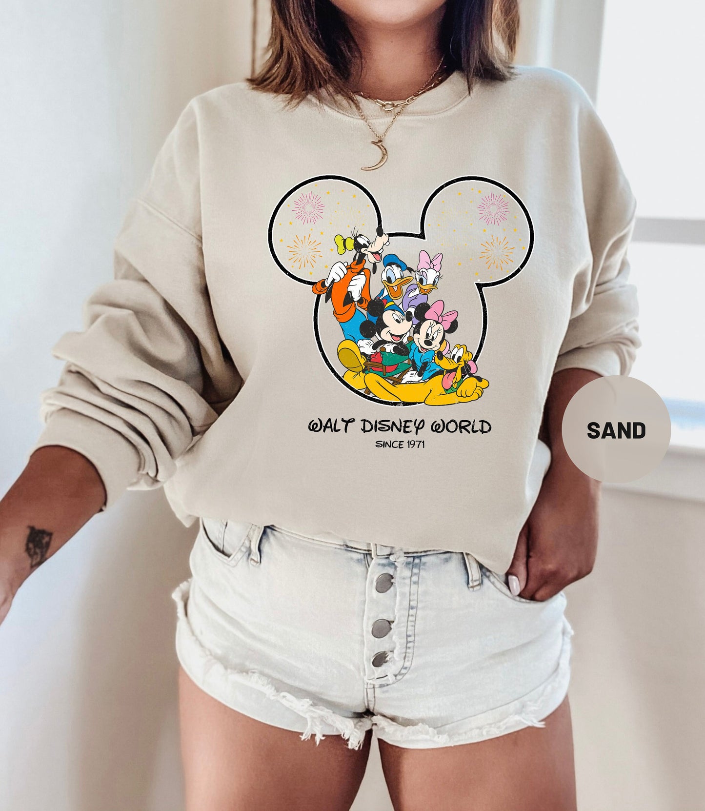 Walt Disney World Since 1971 Sweatshirt, Disneyworld Est 1971 Sweat, Mickey and Friend Shirt, Disney Family Shirt, Minnie Donald Pluto Shirt