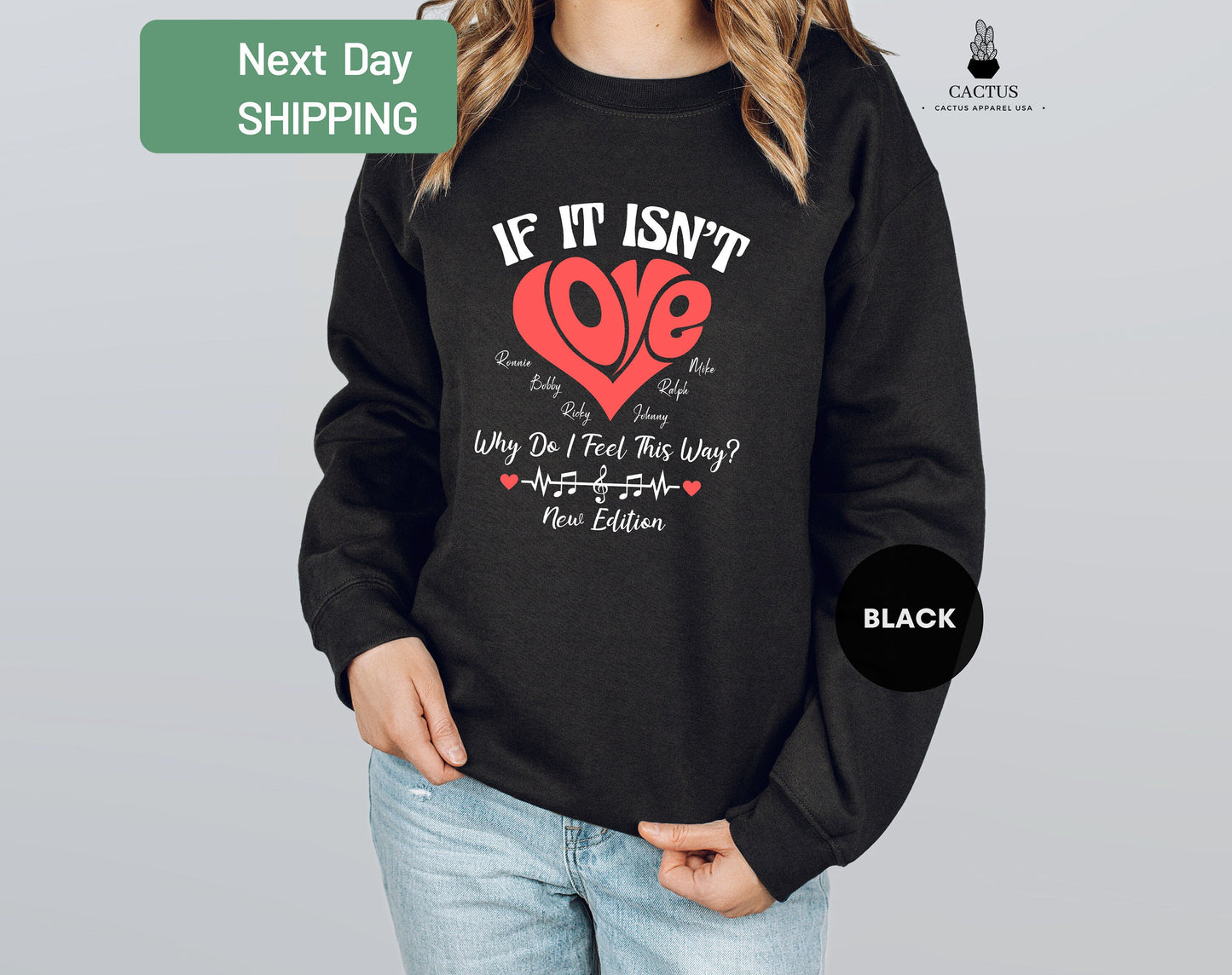 If It Isn't Love Sweatshirt, Ronnie Bobby Ricky Mike Ralph Johnny Sweatshirt, New Edition Fan Gift