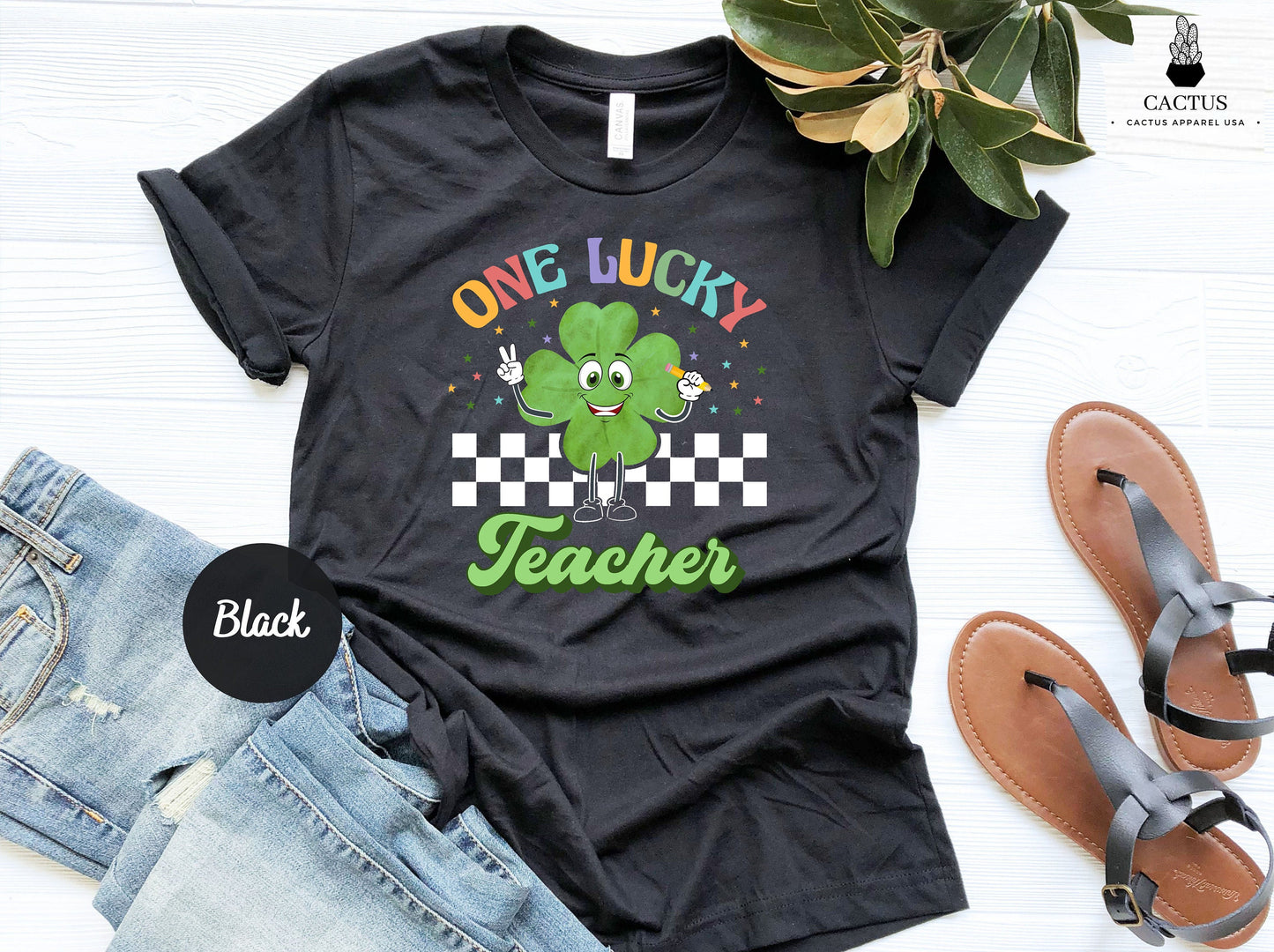 One Lucky Teacher Shirt , St. Patrick's Day Teacher Shirt , Teacher St. Patrick , Retro St. Patrick , Teacher Teams Shirt , Teacher Gift