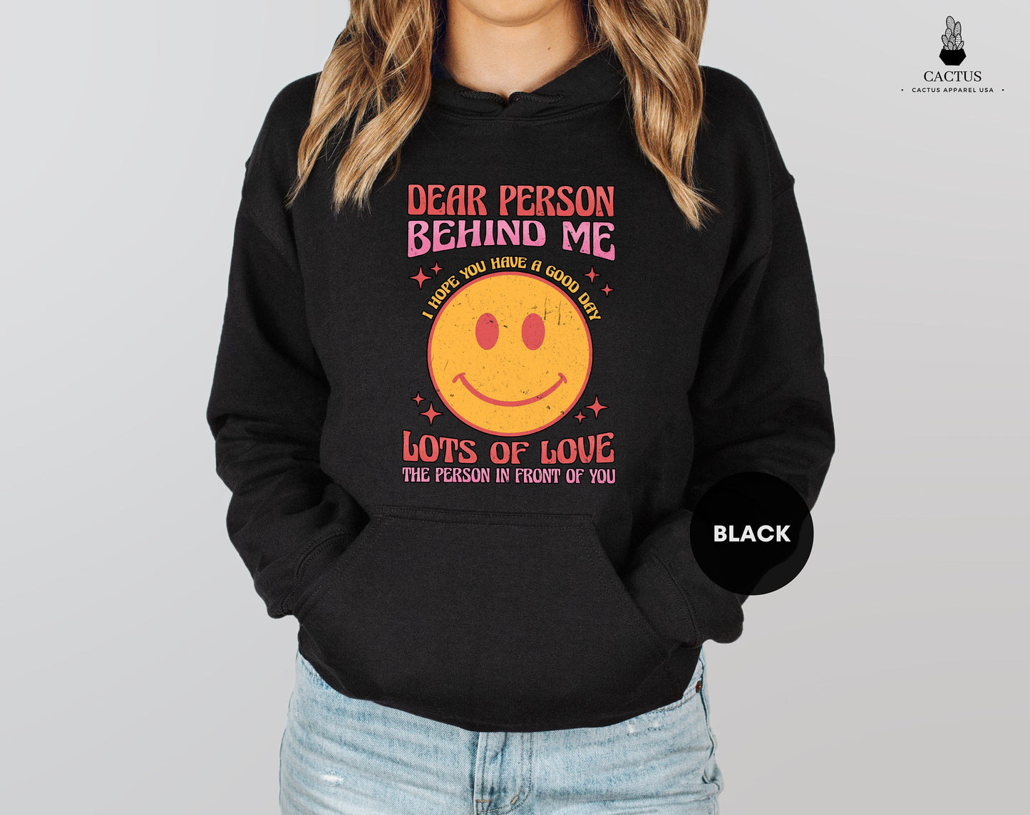 Dear Person Behind Me Hoodie, Mental Health Hoodie, Feel Good Sweatshirt, Aesthetic Hoodie, Words on Back Hoodie