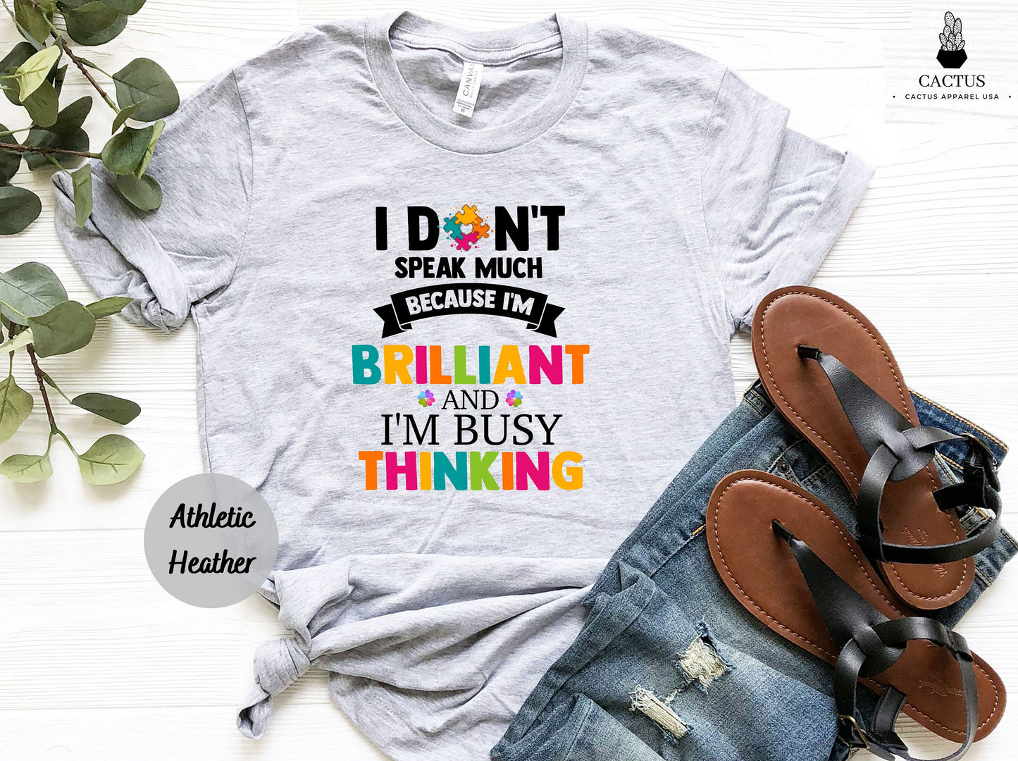 I Don't Speak Much Autism Awareness Shirt, Puzzle Piece Shirt, Autism Support Shirt, Autism Shirt