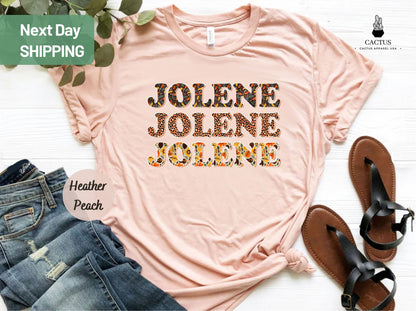 Jolene Shirt, Dolly Parton Shirt Leopard Shirt, Floral Shirt, Animal Print Shirt, Retro Designed Shirt, Leopard Shirt, Hippie Shirt