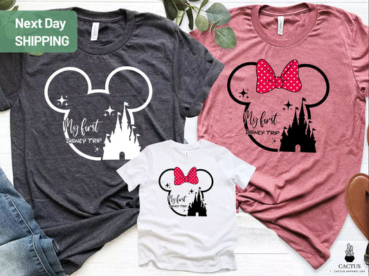 My First Disney Trip Shirts, Disneyworld Shirts, Disneyland Shirts, Disney Family Shirts,Disneyworld Family Shirts, Disney Shirts,Disney tee