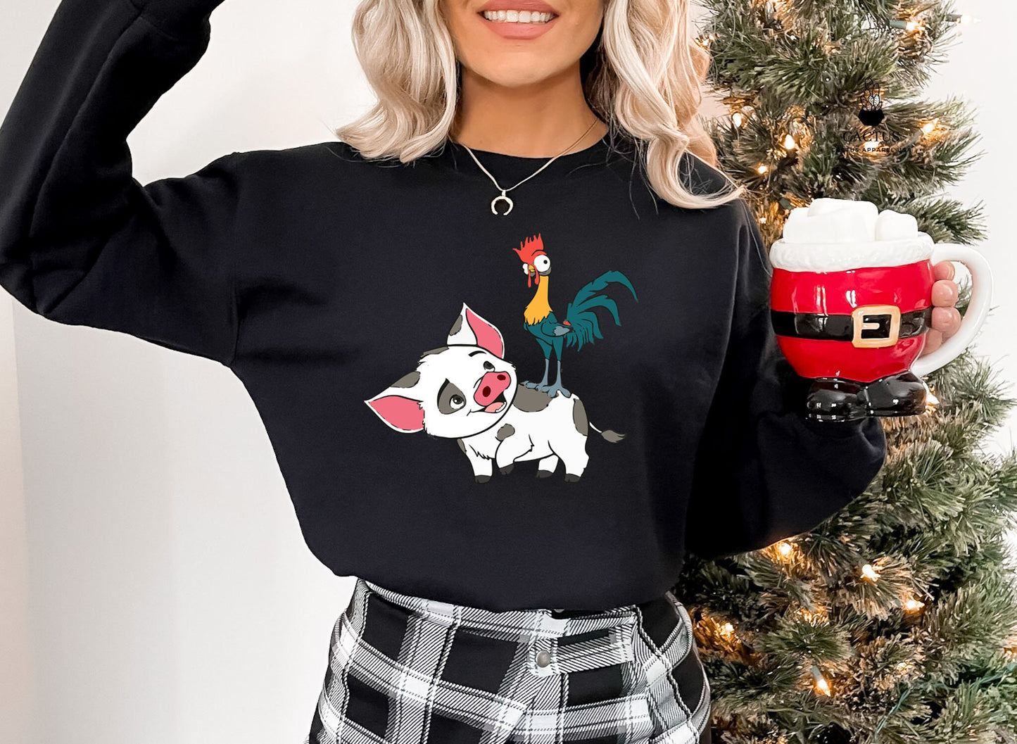 Moana Sweatshirt, Hei Hei and Pua Sweatshirt, Disney Sweatshirt, Disney World Sweatshirt, Matching Family Disney Sweatshirts