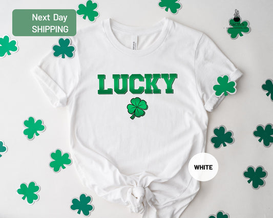 Lucky Shirt, Shamrock Shirt, Womens St Pattys Shirt, St Patricks Day Shirt, Lucky Clover Shirt, Lucky Women Shirt, Irish Shirt