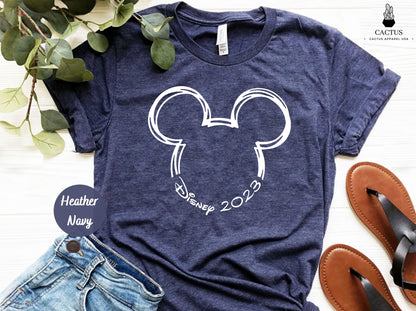 Disney 2023 Shirts, Disney Vacation Tee, Disneyworld Shirts, Disney Couple Shirts, Disney Clothes, Disney Family Shirts, Disney Trip Shirts