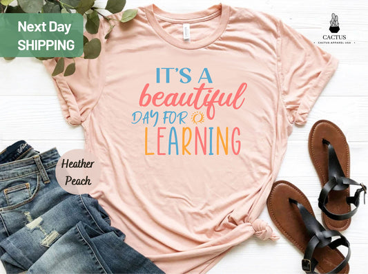 Teacher Shirt, It's a Perfect Day For Learning Tee, Team Teacher Tee, Learning Shirt, Teach Love Inspire Shirt, Teacher Shirts, Gift For Him