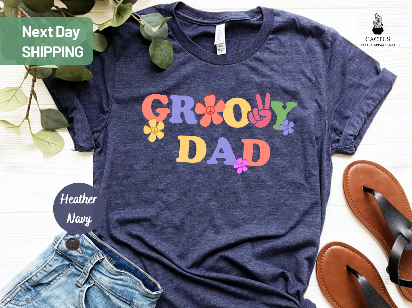 Groovy Dady Shirt, Groovy Dad Shirt, Matching Father And Me Shirt, Hippie Flower Power Shirt, Groovy Vibes Shirt