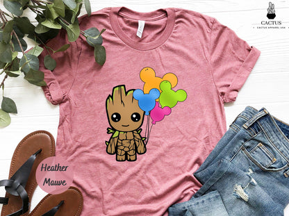 Baby Groot And Mickey Ears T-Shirt, Baby Groot Shirt, Mickey Ears Shirt, Disney Baby Groot Shirt, Disney Tee Shirt, Disney Vacation Shirt