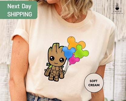 Baby Groot And Mickey Ears T-Shirt, Baby Groot Shirt, Mickey Ears Shirt, Disney Baby Groot Shirt, Disney Tee Shirt, Disney Vacation Shirt