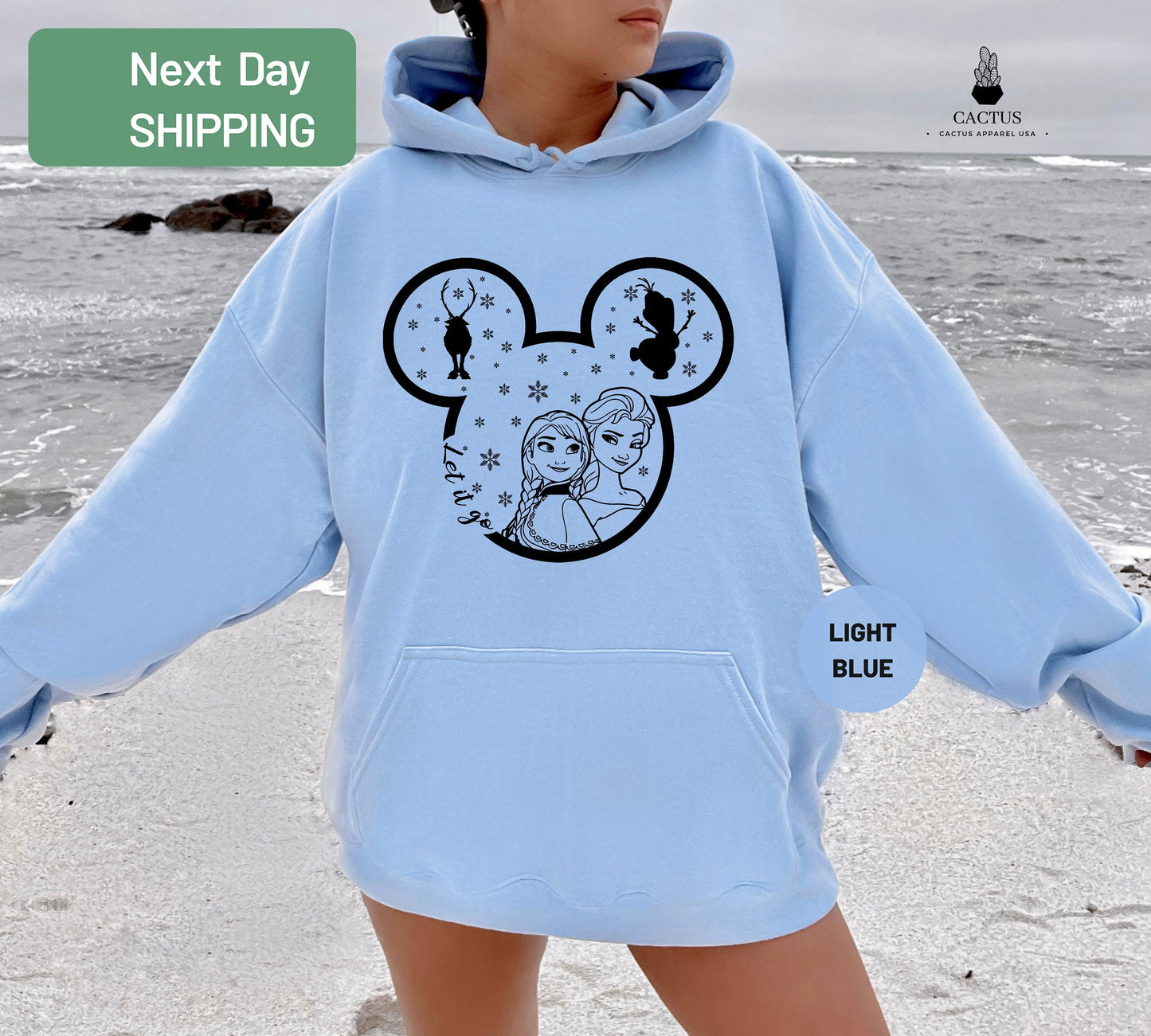 Disney Frozen Princess Hoodie, Disney Princesses Fan  Hoodie, Disney Girls Trip  Hoodie, Disney Girls Squad Outfit, Disney Let It Go  Hoodie