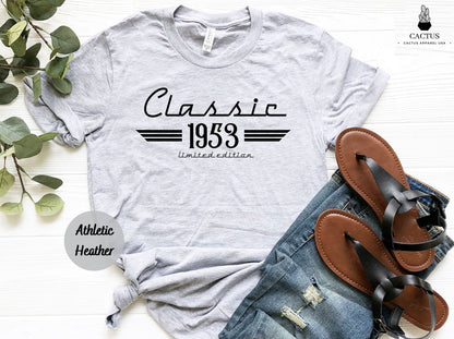 70th Birthday Auto Owner Gift, Classic 1953 Car Lover Shirt, Born in 1952 Gift for Men, 70th Retro Vintage Gift, Turning 70 Mechanic Gift